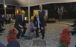 Reconstruction ceremony of the cornerstone