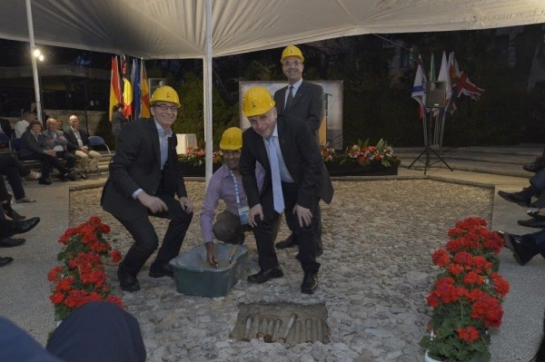 Reconstruction ceremony of the cornerstone